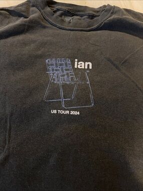 ian US Tour 2024 Black Graphic Tee